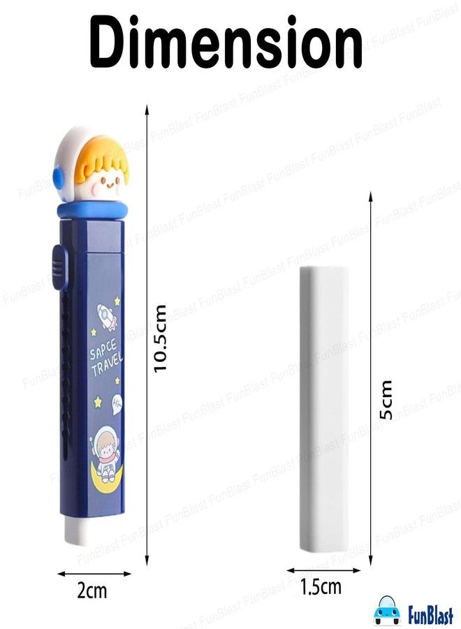 GR DESIGN Eraser for Kids - Space Cutter Shaped Eraser Set for Kids, Stationary Set for Kids, Rubber Eraser for Kids, Kawaii Erasers, Fancy Erasers for Birthday Return Gift (2) - Image 2